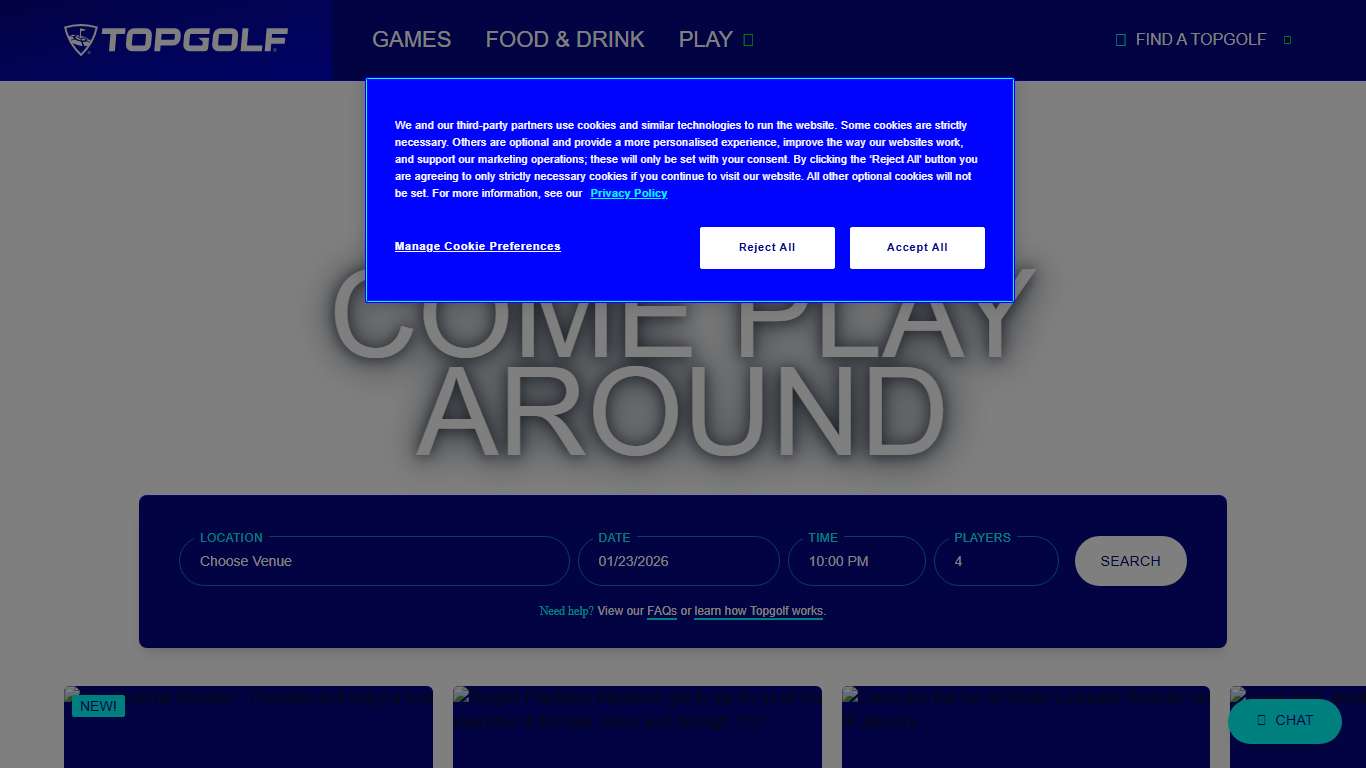 Come Play Around Golf, Party Venue, Sports Bar & Restaurant Topgolf